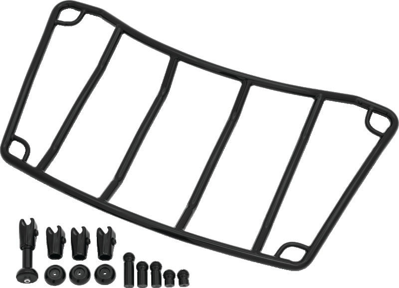 Kuryakyn Trunk Luggage Rack Adjustable Gloss Black - 7149