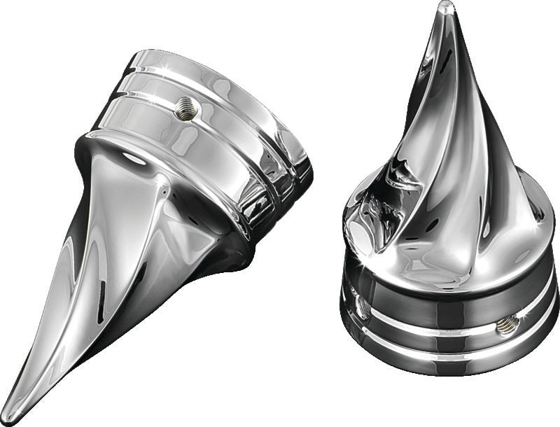 Kuryakyn Twisted Axle Caps Chrome - 1217