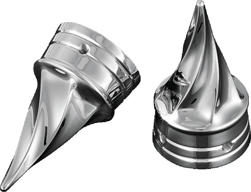 Kuryakyn Twisted Axle Caps Chrome - 1219