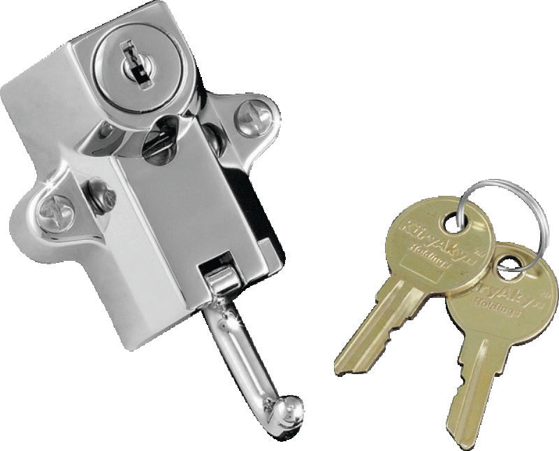 Kuryakyn Universal Helmet Lock 7/8in-1-1/4in Mount Chrome - 4220