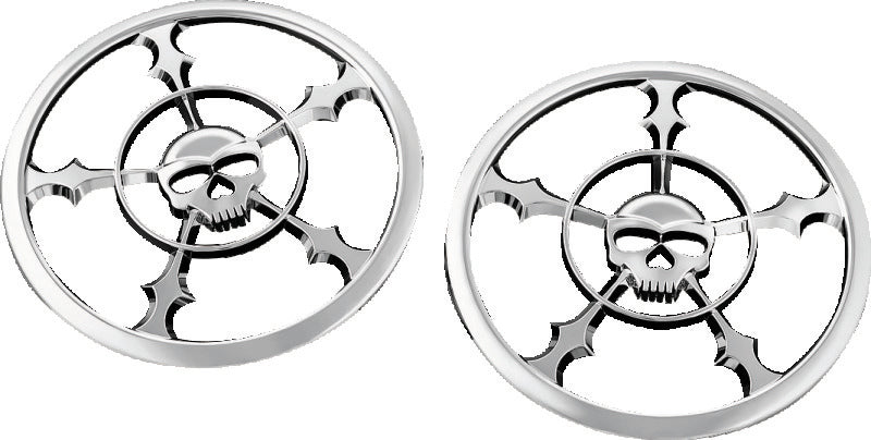Kuryakyn Zombie Speaker Grill 14-Up Touring Chrome - 7373