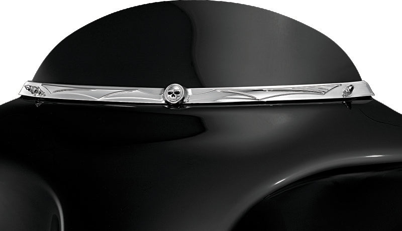 Kuryakyn Zombie Windshield Trim 1996-2013 Touring Chrome - 1198