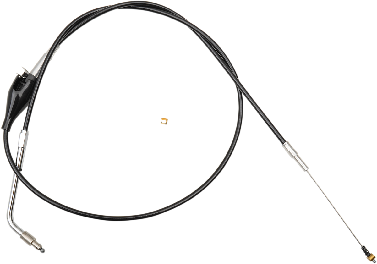 LA CHOPPERS Black Vinyl Braided Handlebar Idle Cable