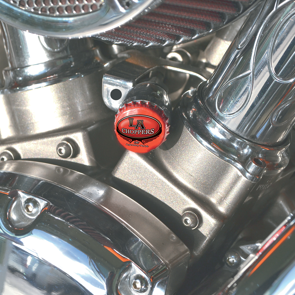 LA CHOPPERS Bottle Cap Choke Cable Knob - 0657-0025