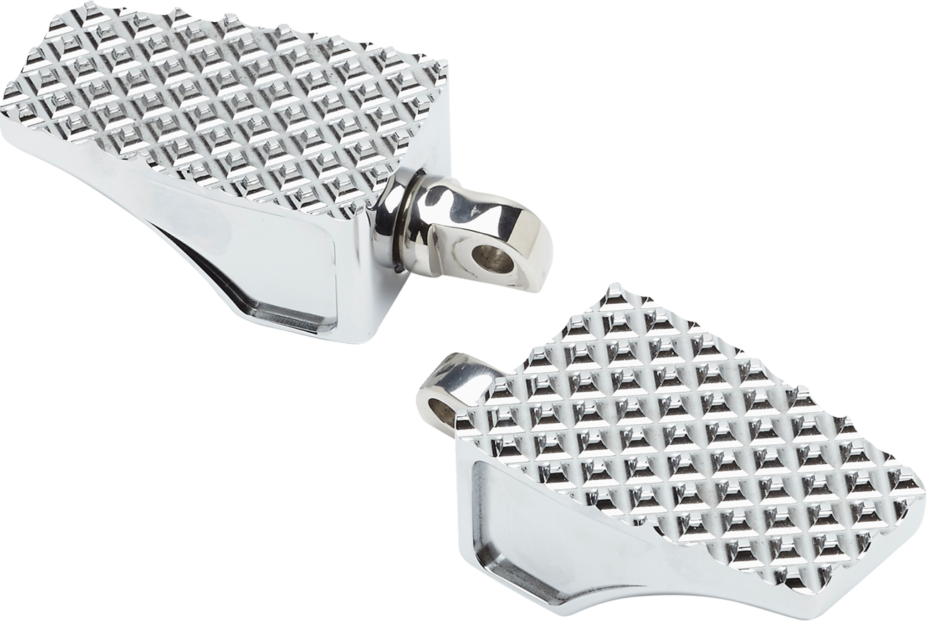 LA CHOPPERS County Line Foot Pegs - County Line Billet Foot Pegs / Front / Chrome 1620-2467