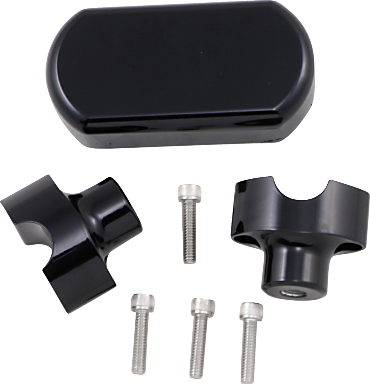 LA CHOPPERS Solid Handlebar Riser & Top Clamp Kit