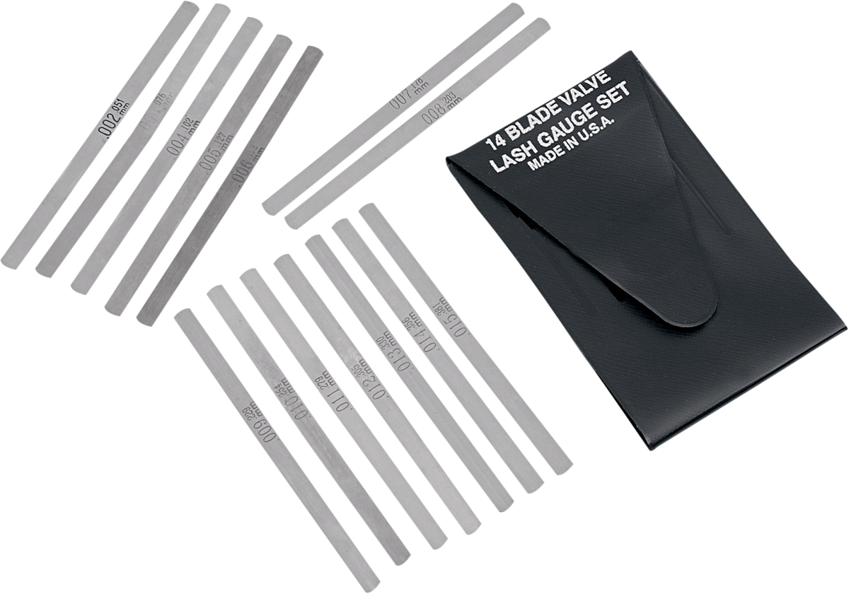 LANG TOOLS 14-Blade Valve Lash Gauge Set - 14-Blade Valve Gauge Set 3801-0206