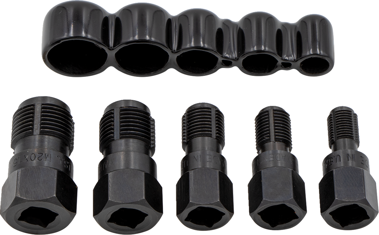 LANG TOOLS 5 Piece Thread Chaser Tap Set - Thread Chaser Tap / Single-End / Set 3801-0431
