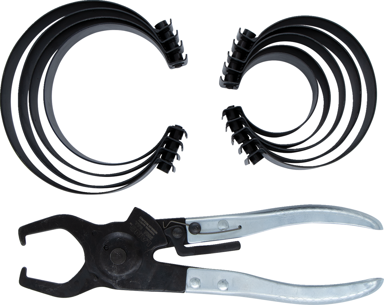 LANG TOOLS 9-Band Piston Ring Compressor Set - Piston Ring Compressor / Fine-Tooth / Set 3801-0432
