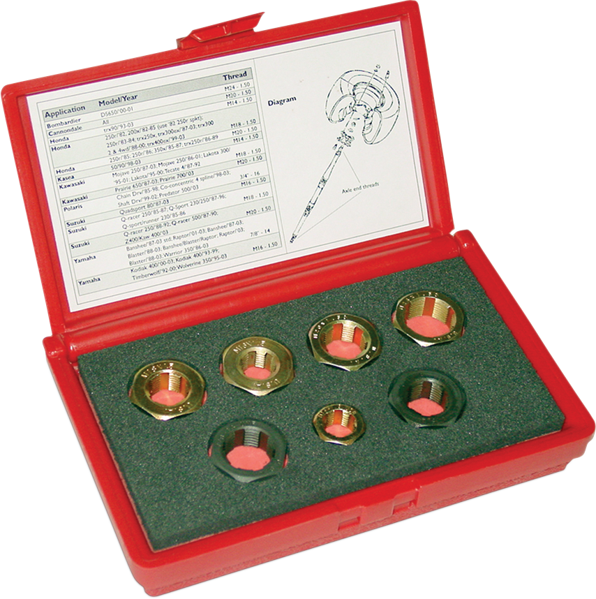 LANG TOOLS Axle End Thread Restorer Kit - Thread Restorer / Axle End / Kit 3850-0163