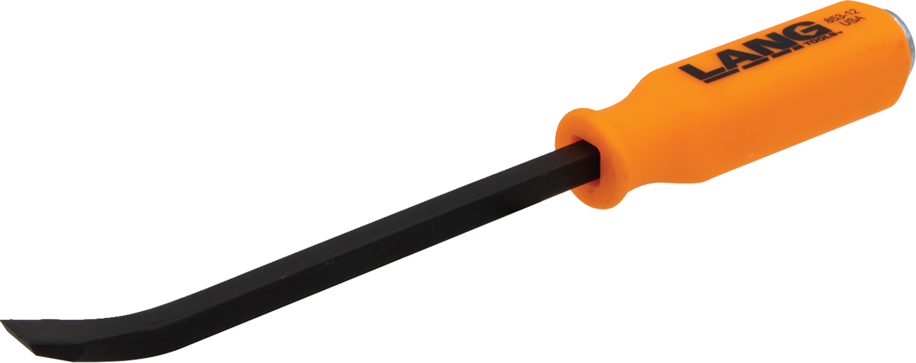 LANG TOOLS Curved Pry Bar with Striking Handle