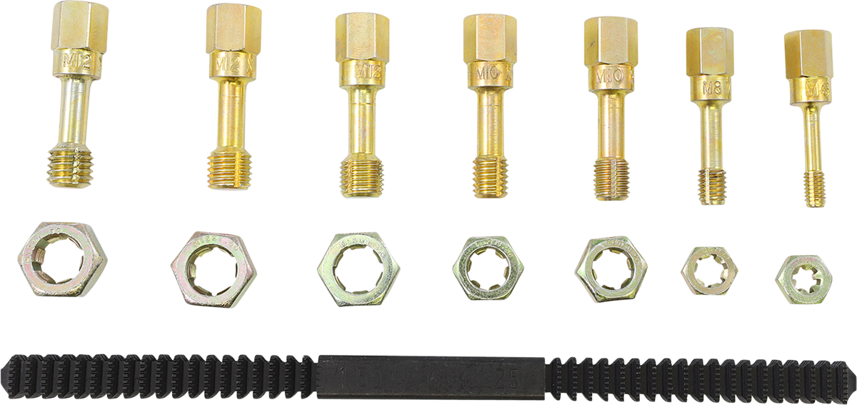 LANG TOOLS Metric Thread Restorer Set - Thread Restorer Kit / Metric / 15-Piece 3801-0246