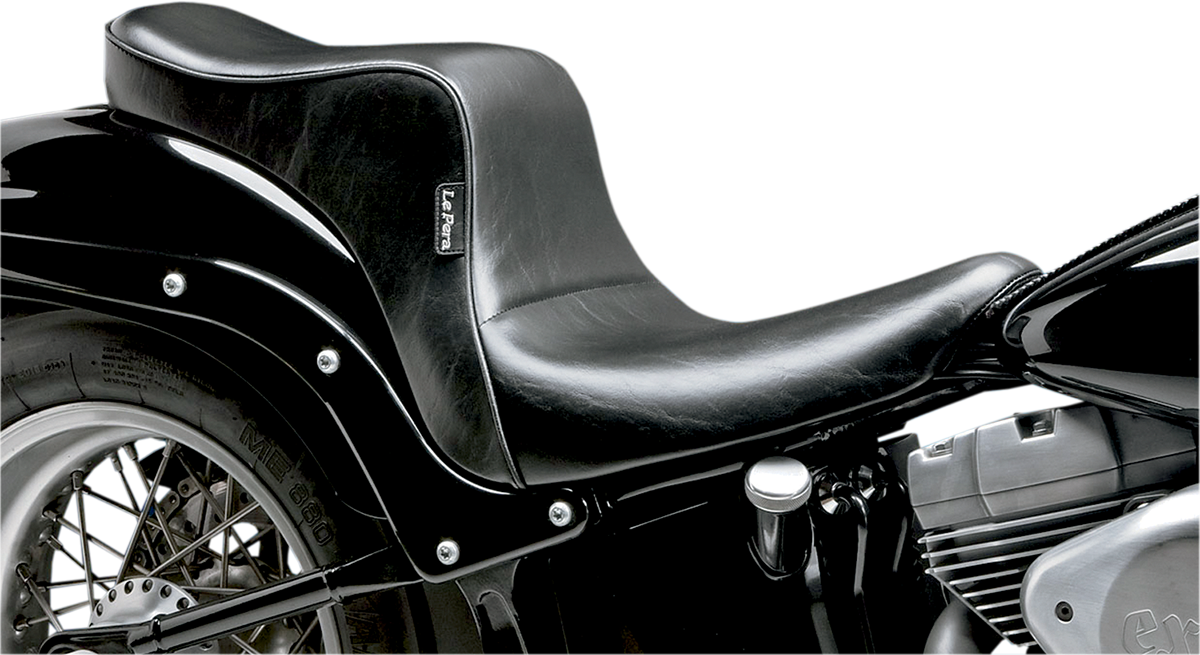 LE PERA Cherokee Seat - Smooth / Black / FXST/FLST '06-'17 0802-0612