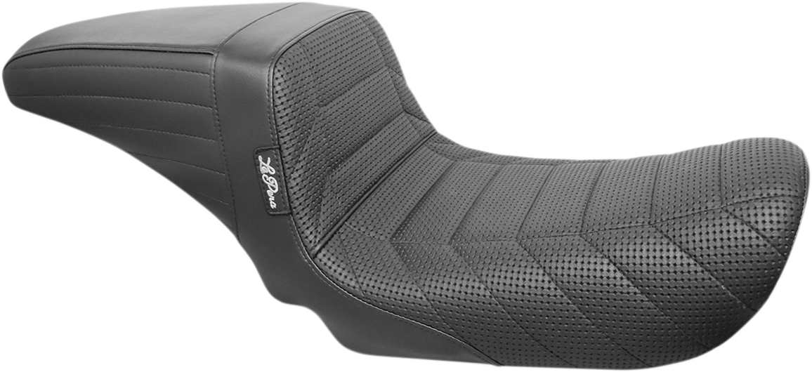 LE PERA Kickflip Seat — Flat Track Stitch - Kickflip Seat / Flat Track Stitch / Black / FXD '06-'17 0803-0647