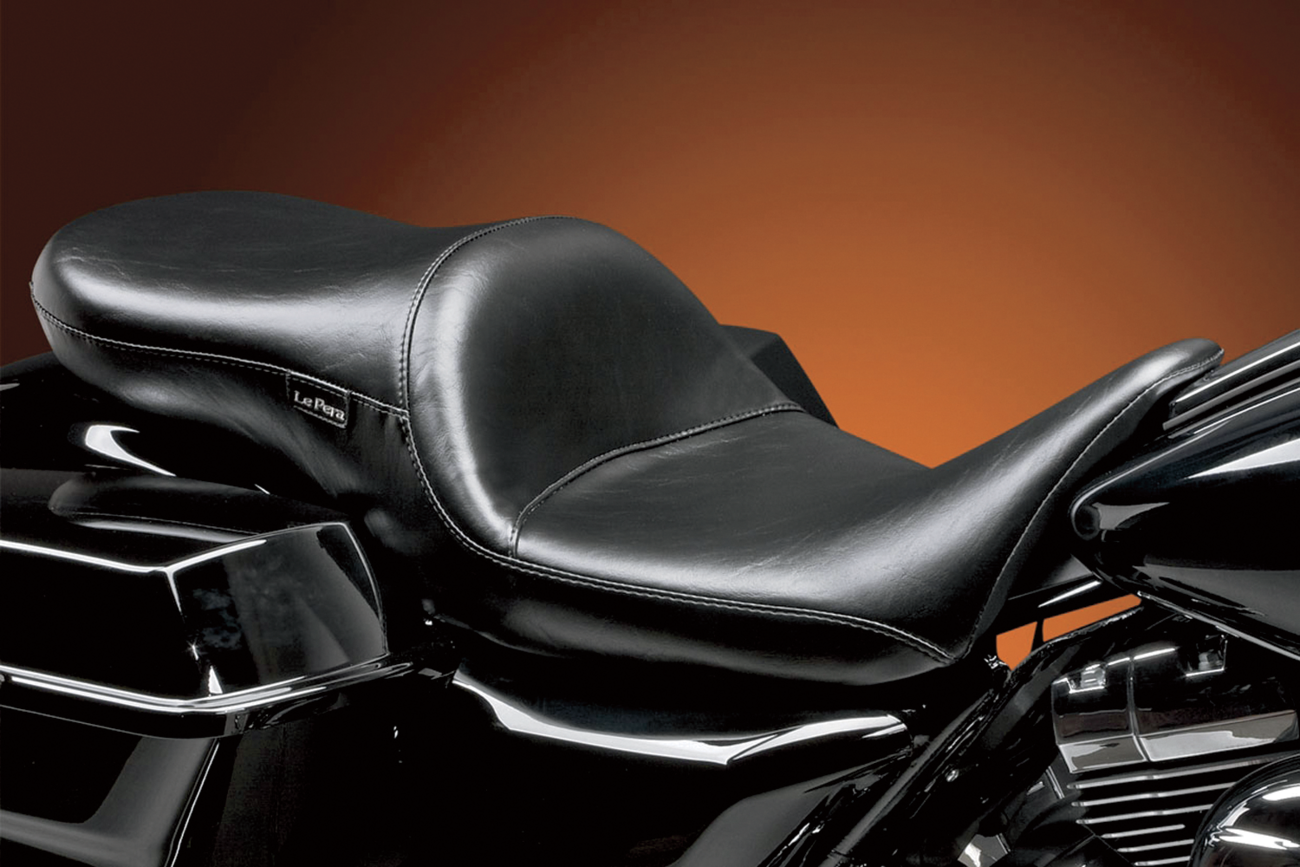 LE PERA Maverick Daddy Long Legs Seat - Black / Smooth / FL '08-'23 0801-0608