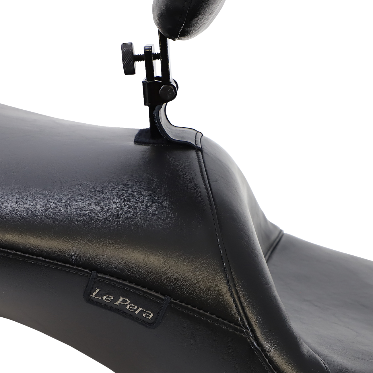 LE PERA Maverick Daddy Long Legs Seat - With Backrest / Black / Smooth / FL '08-'23 0801-0759