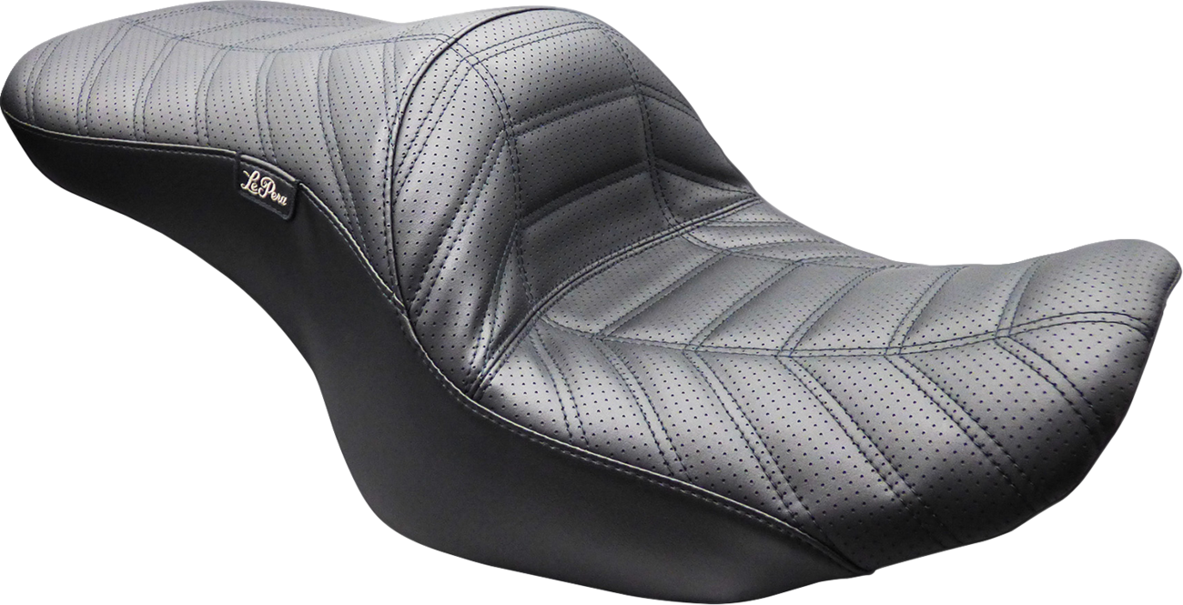 LE PERA Maverick Up-Front Seat - Without Backrest / Black Indy Stitch / FLH/FLT '23-'26 0801-2287