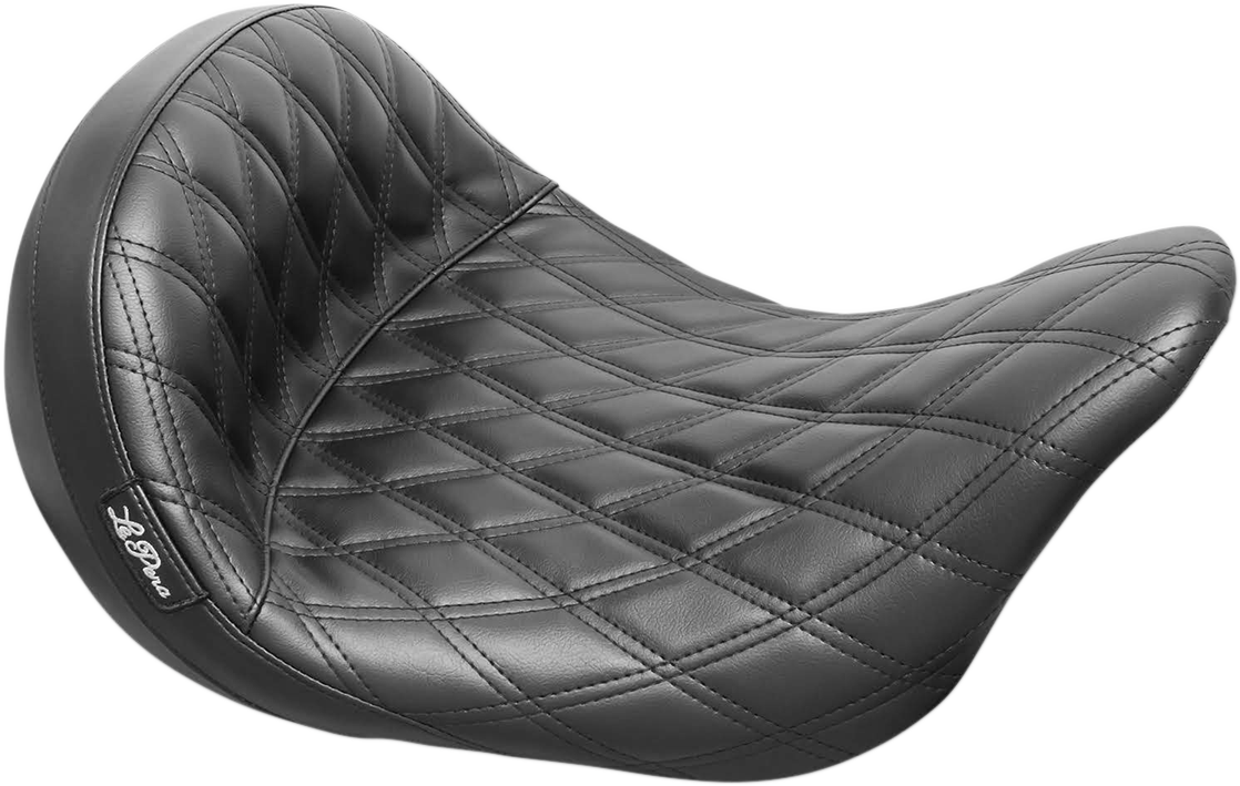 LE PERA Monterey Sport Solo Seat - Double Diamond / Black / FL '08-'22 0801-1211