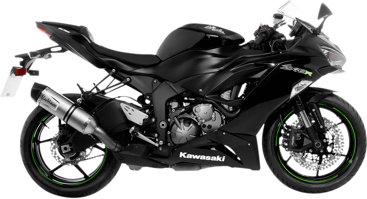 LEOVINCE LV One EVO Slip-On Muffler - LV One Evo Muffler / Stainless Steel / ZX-6R 1811-3866