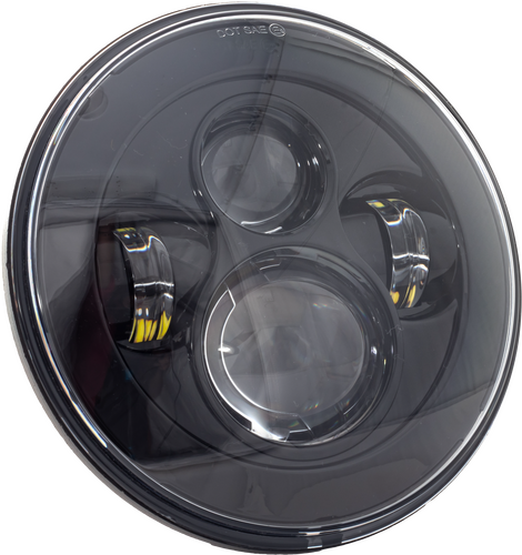 LETRIC LIGHTING CO 7" Headlight w/ Mount Adapter - LLC-LH-7B