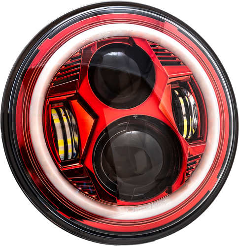 LETRIC LIGHTING CO 7" LED Headlight w/ Mount Adapter - LLC-CC-7R