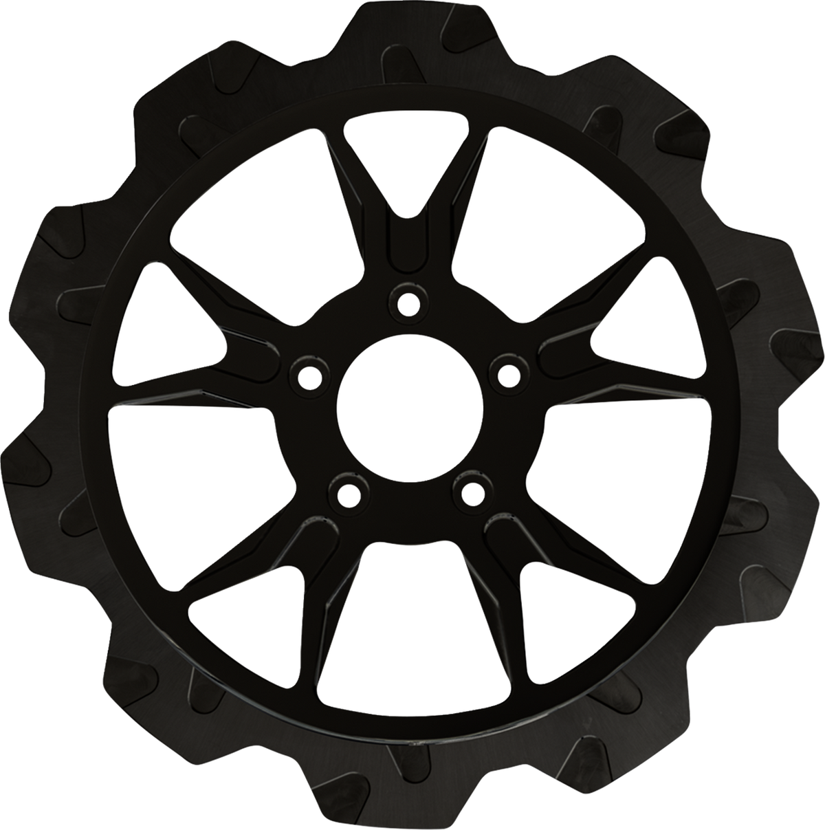 LYNDALL RACING BRAKES LLC Hub-Mounted Brake Rotor - Crown Cut Brake Rotor / B-52 Center / Front / 13" / Black 1710-5456