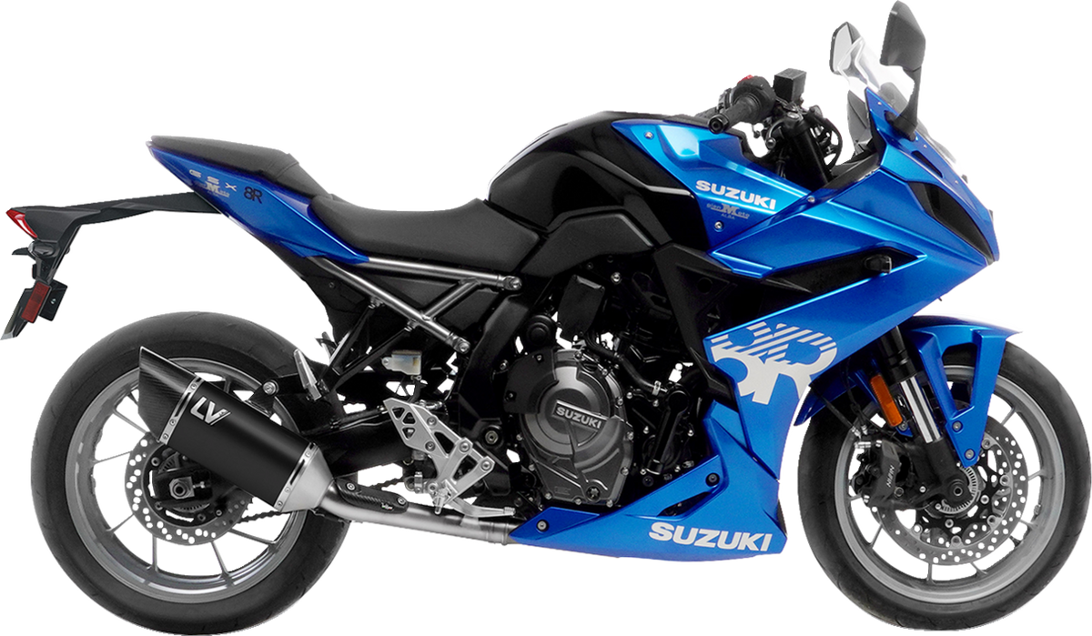 LeoVince LV-14 R Exhaust System - 2-into-1 - Black Edition - GSX-8RS