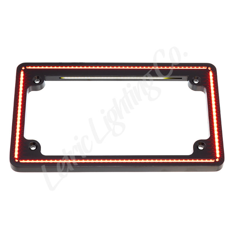 Letric Lighting 14+ Indian Scout Perfect Plate License Plate Frame Matte Black - LLC-IPPL-M