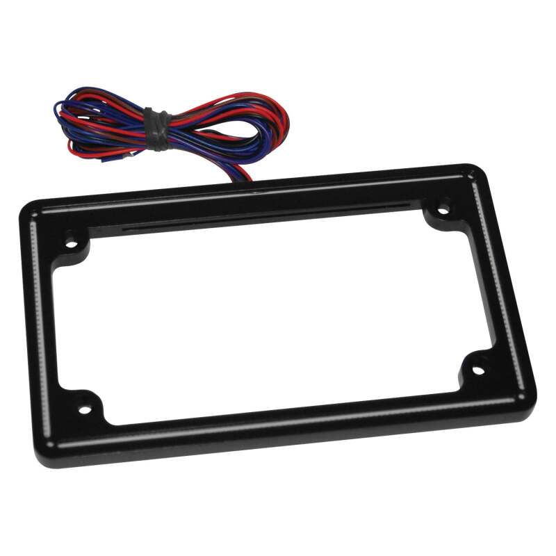 Letric Lighting 2009-2013 Road King Perfect Plate Light License Plate Frame Matte Black - LLC-PPL-M4