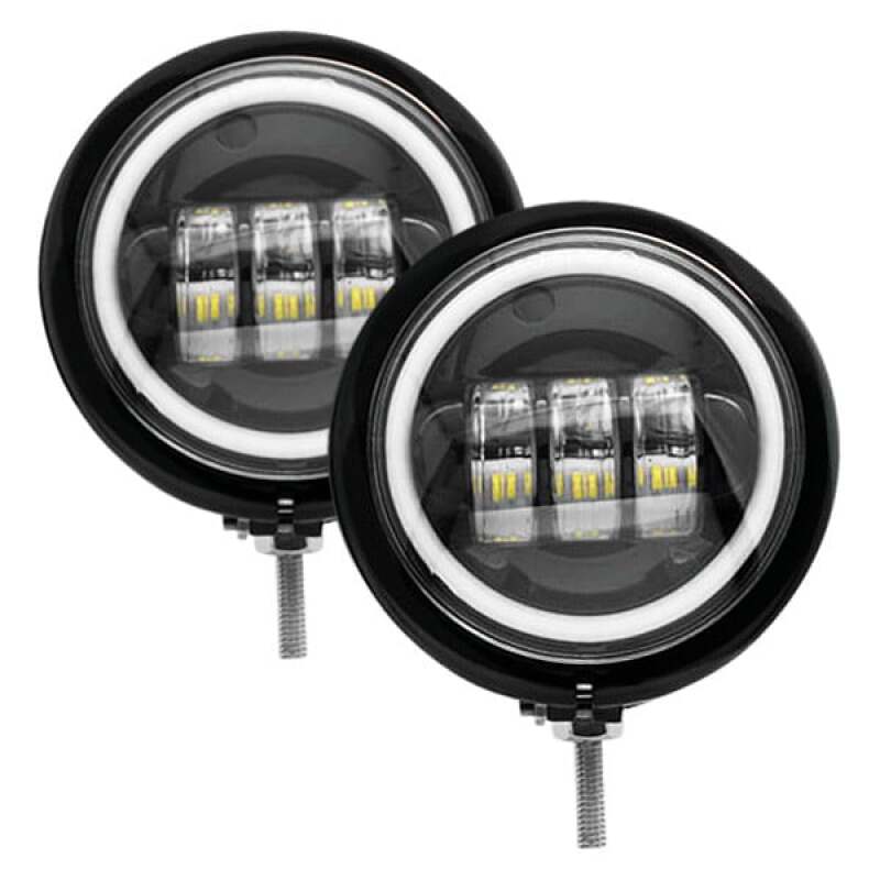 Letric Lighting 4.5in Full Halo Black - LLC-PL-FHBB