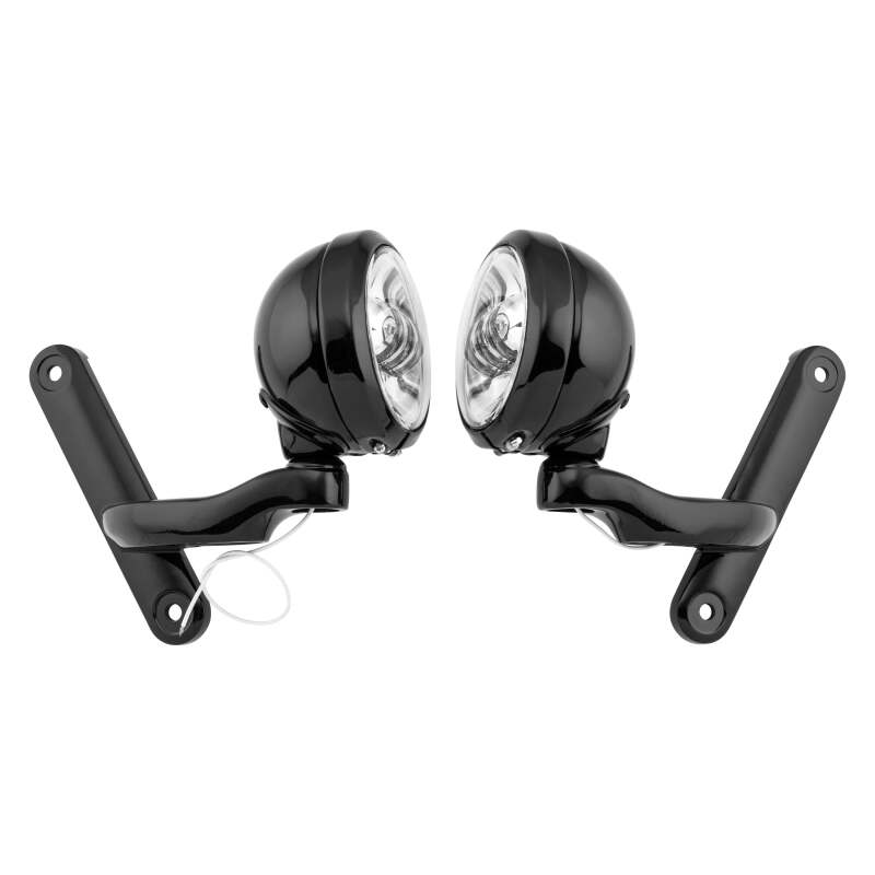 Letric Lighting 4.5in Passing Lamps Black/Chrome - LLC-PLB-BC