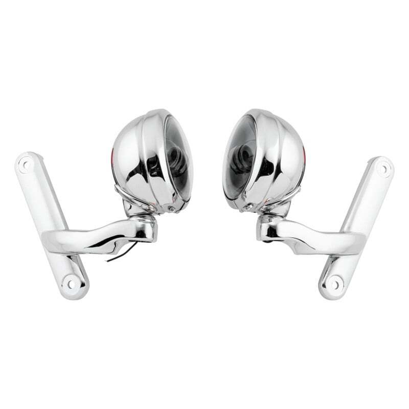 Letric Lighting 4.5in Passing Lamps Chrome/Black - LLC-PLB-CB