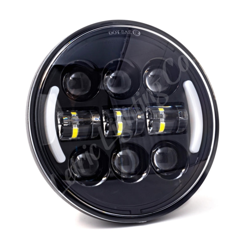 Letric Lighting 5.75in Integrated W/Switchbacks Turn Signal Black - LLC-DHL-5TS