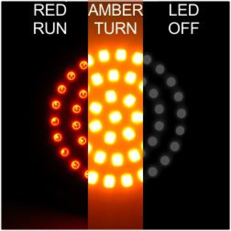 Letric Lighting Deluxe Bullet Style Switchbacks Red - LLC-D7SRA