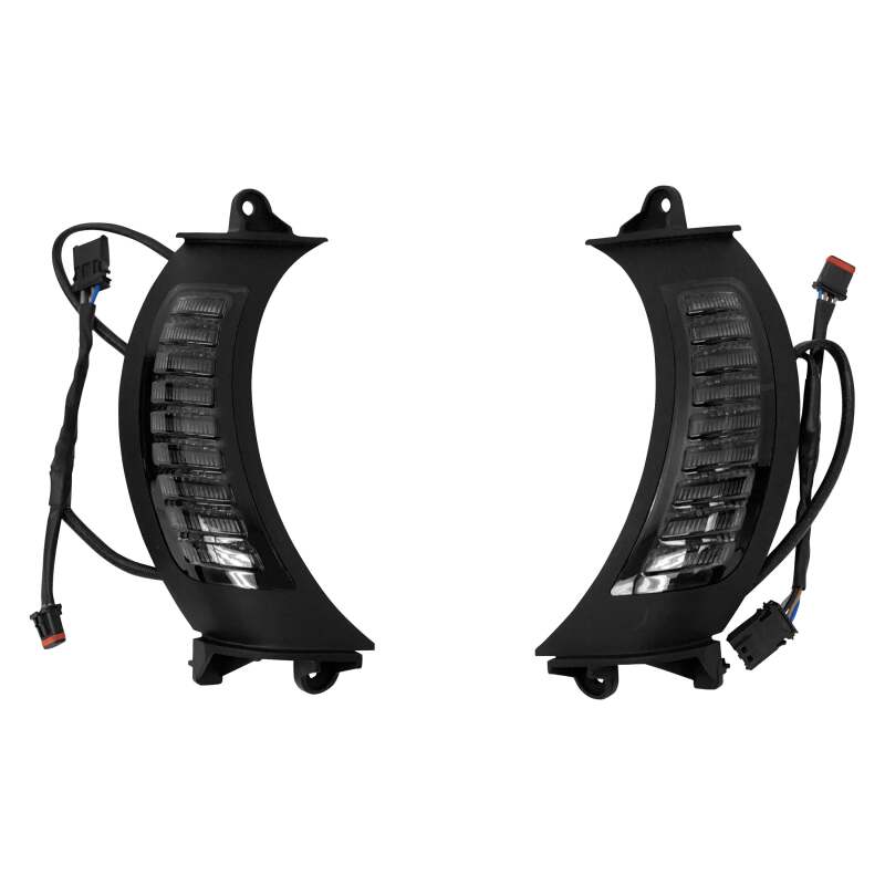 Letric Lighting Fairing Vent Switchback Turn Signal Black - LLC-5BR-TS