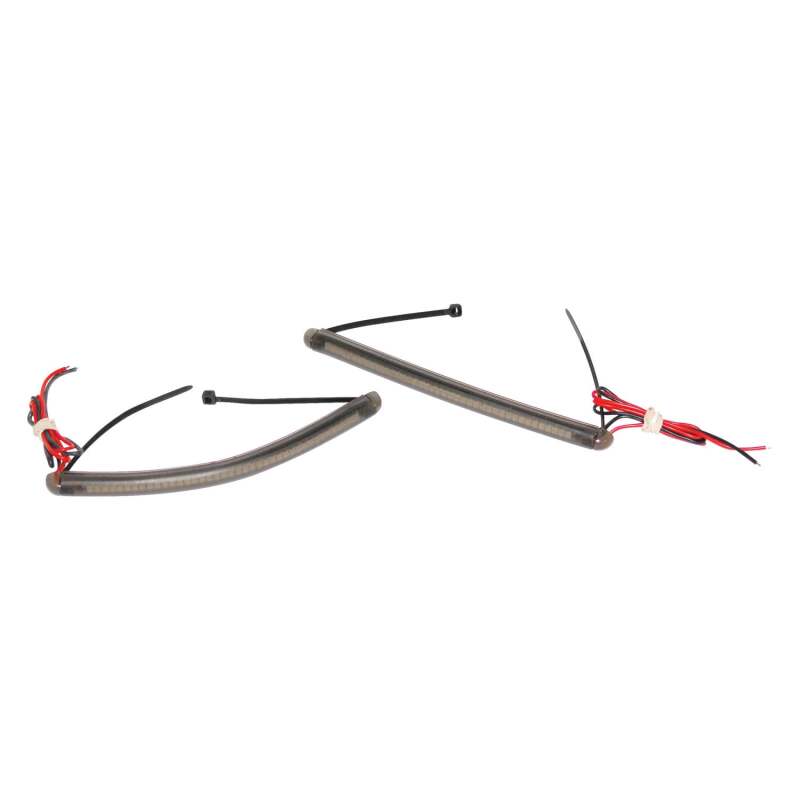 Letric Lighting Forktube Turn Signal Strips Unv Amber - LLC-AFTL