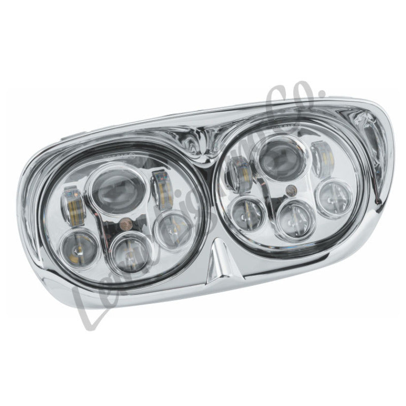 Letric Lighting LED Headlight Dual 5.75in Chrome - LLC-LRHP-CC