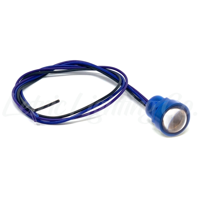Letric Lighting Royal Flush G2 LEDs Sealed Blue Anodized Body - Red/Red - LLC-RFNS-RR