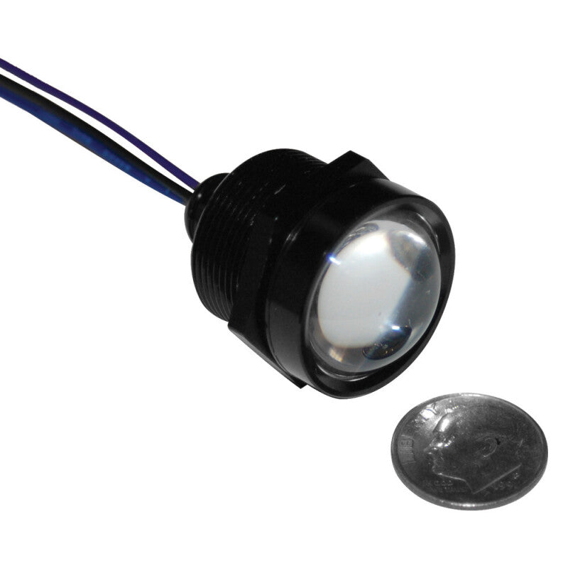 Letric Lighting Royal Flush LED 1in Black/Red/Amber - LLC-RFBB-RA