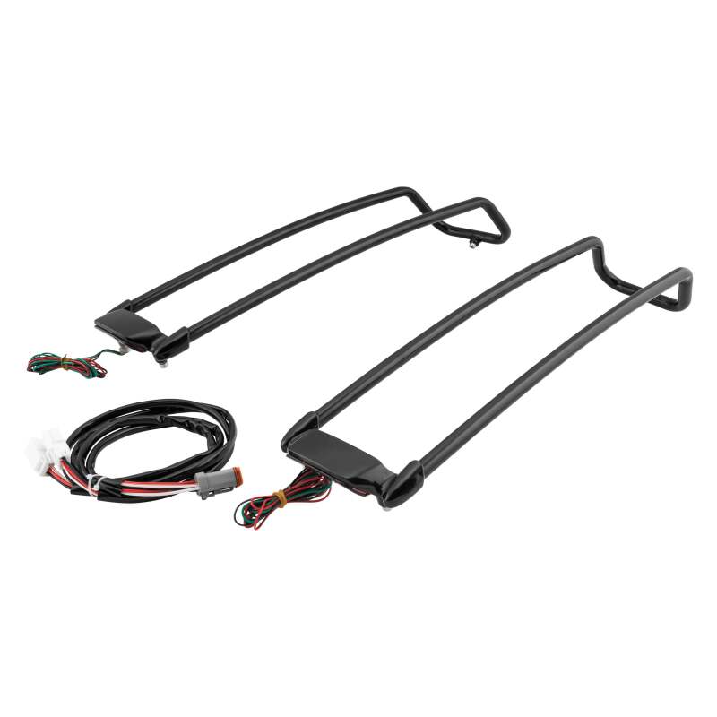 Letric Lighting Saddlebag Lid Rail Guard Black - LLC-SBLR-B