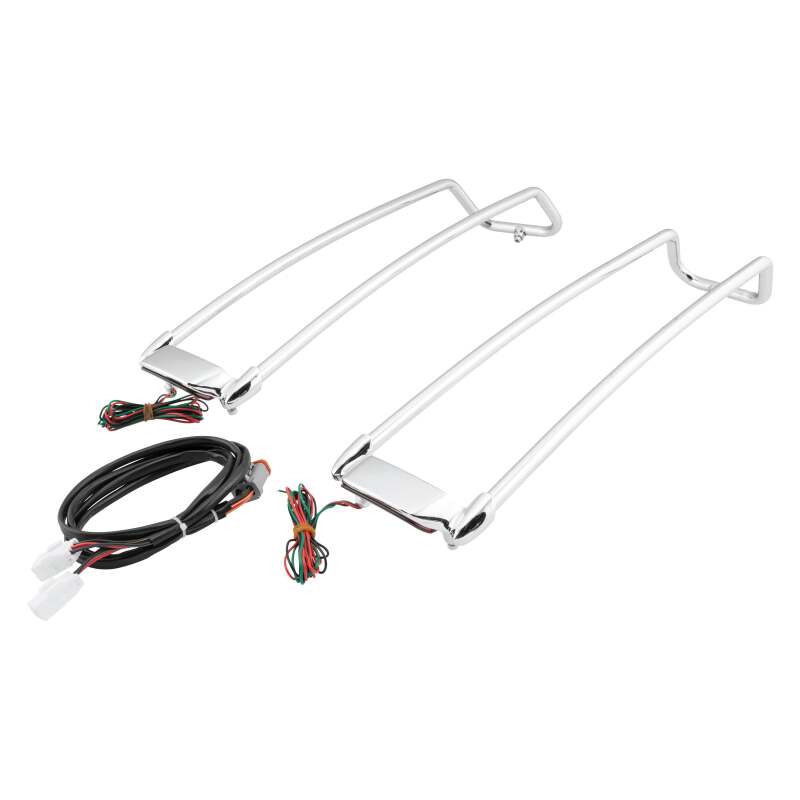 Letric Lighting Saddlebag Lid Rail Guard Chrome - LLC-SBLR-C