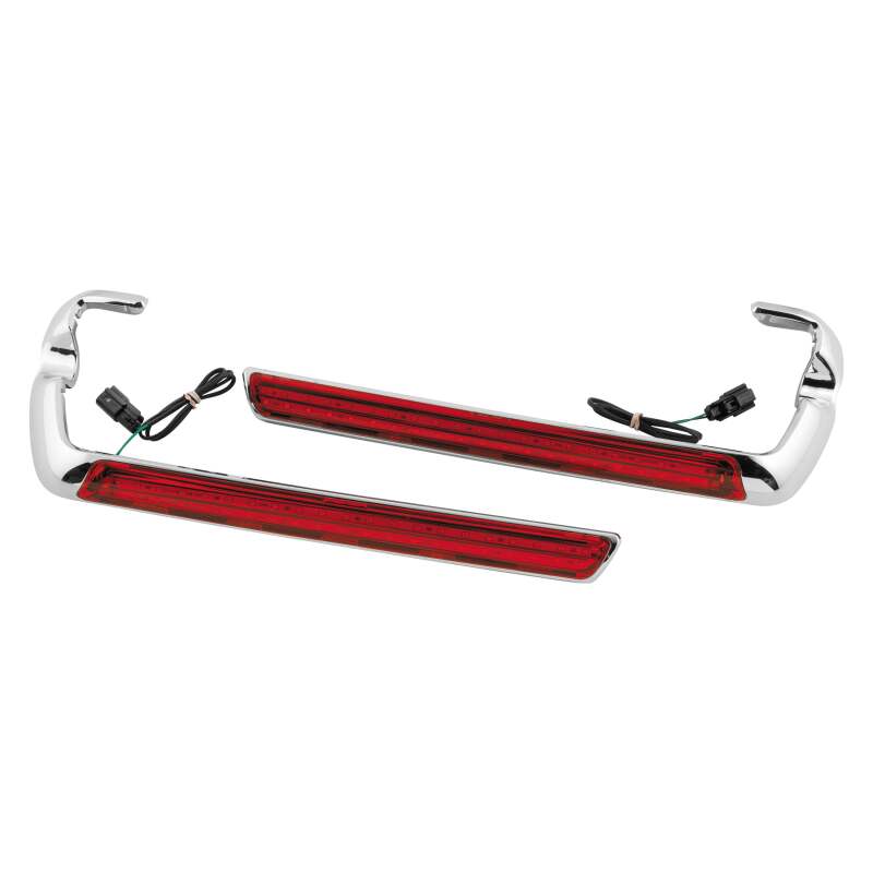 Letric Lighting Saddlebag Side Marker LED Chrome/Red - LLC-SSML-02