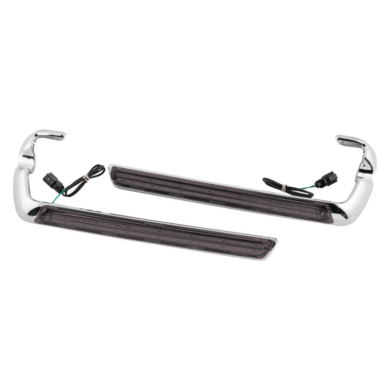 Letric Lighting Saddlebag Side Marker LED Chrome/Smoke - LLC-SSML-03
