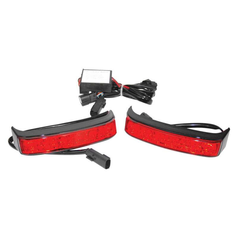 Letric Lighting Stiletto Saddlebag Lights Black - LLC-SSBL-B