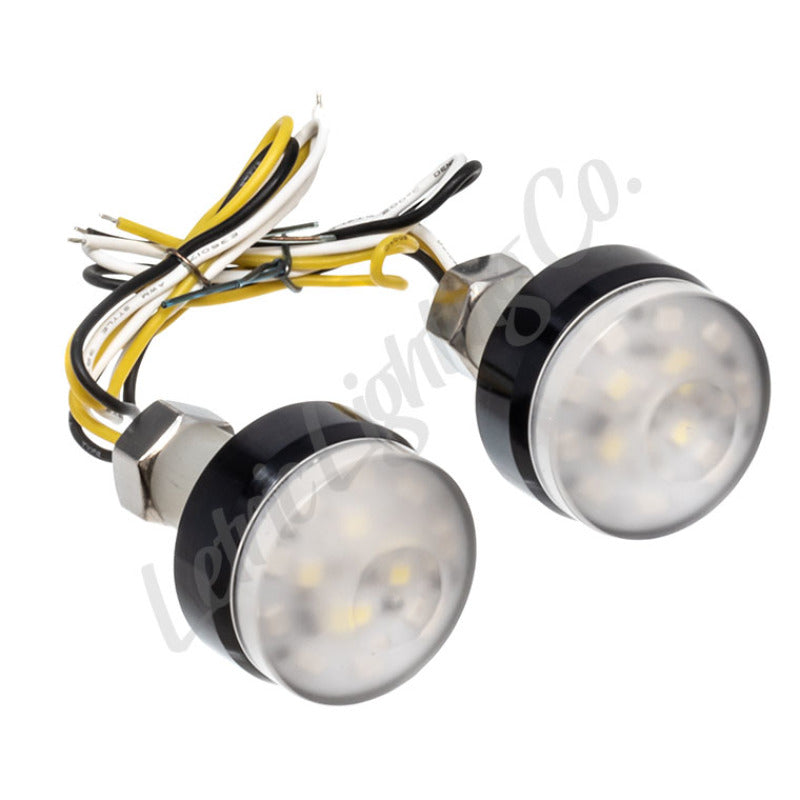 Letric Lighting Surface Indicators Lights Black White/Amber - LLC-BSM-TS