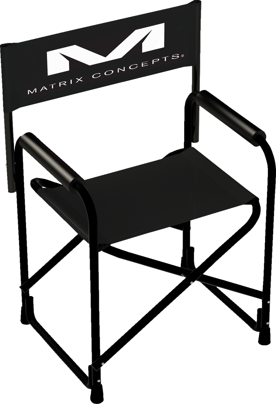 MATRIX CONCEPTS,LLC Pit Folding Chair - P1 Team Pit Chair / Matrix Logo 9201-0093