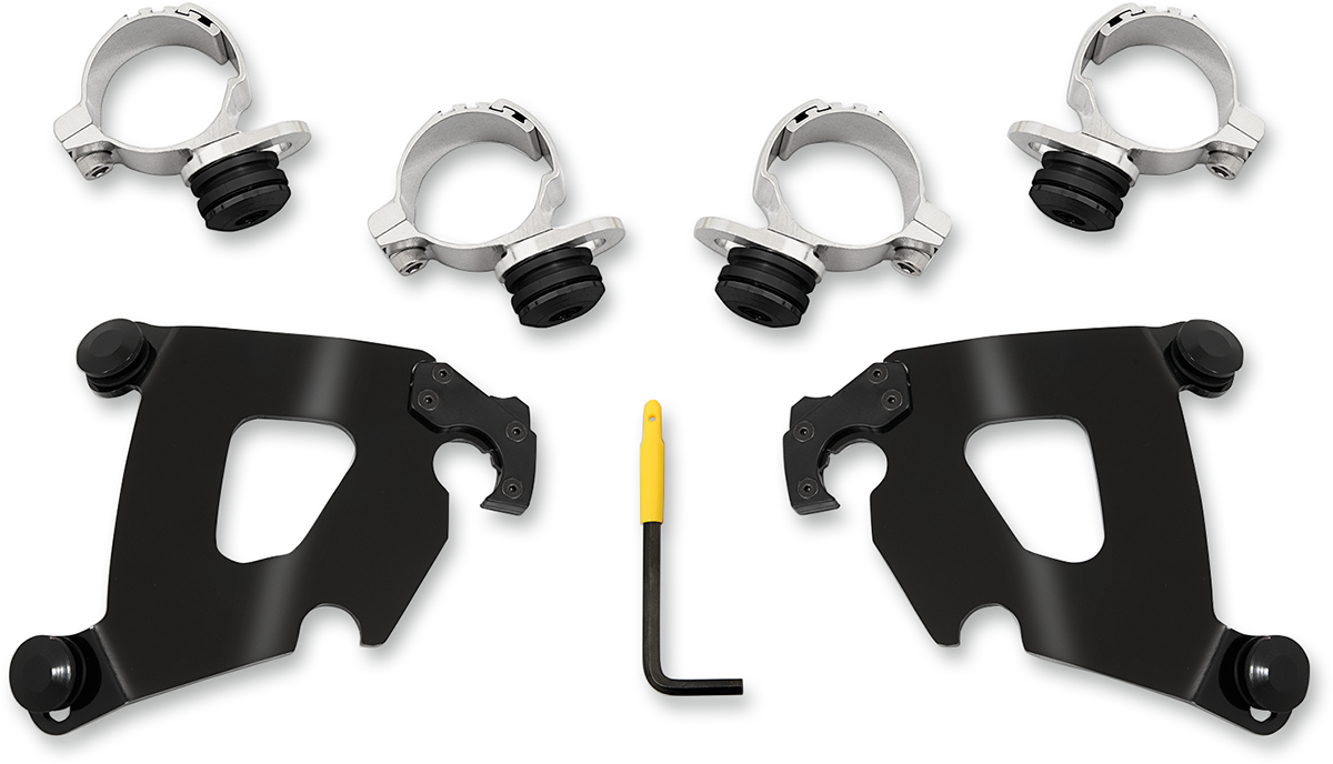 MEMPHIS SHADES Cafe Fairing Trigger-Lock Mounting Hardware - Cafe Mounting Kit / Black / Scout 2321-0397