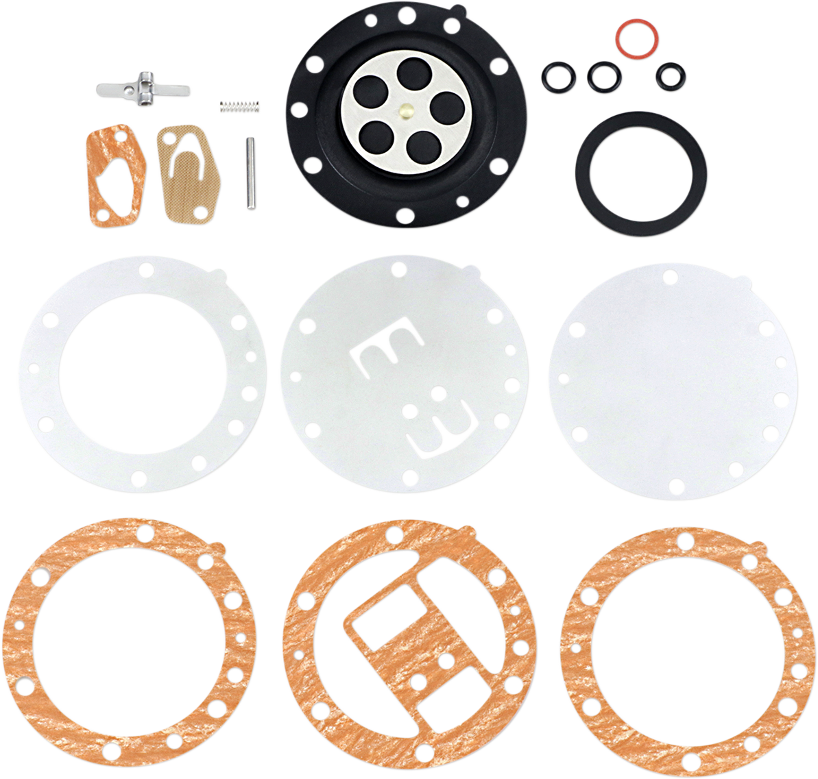MIKUNI Genuine Mikuni BN Diaphragm Repair Kit - Diaphragm Repair Kit / Mikuni BN Carburetor MKBN3844