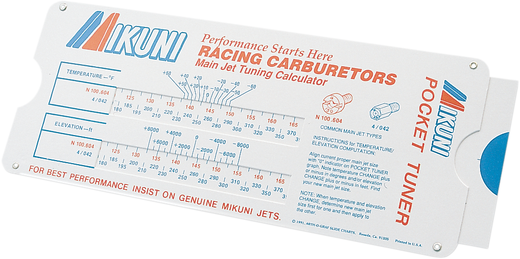 MIKUNI Pocket Tuner - Carburetor/Calculator MK-550