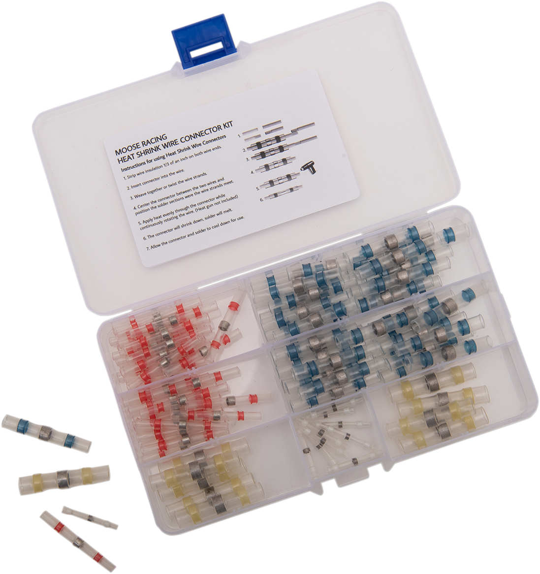 MOOSE OFFROAD 100 Piece Connectors Wire - Wire Connectors / 100 PC Set 2120-1002